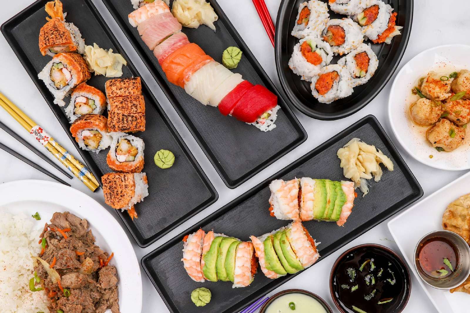 Diverse Stukjes Sushi legpuzzel online