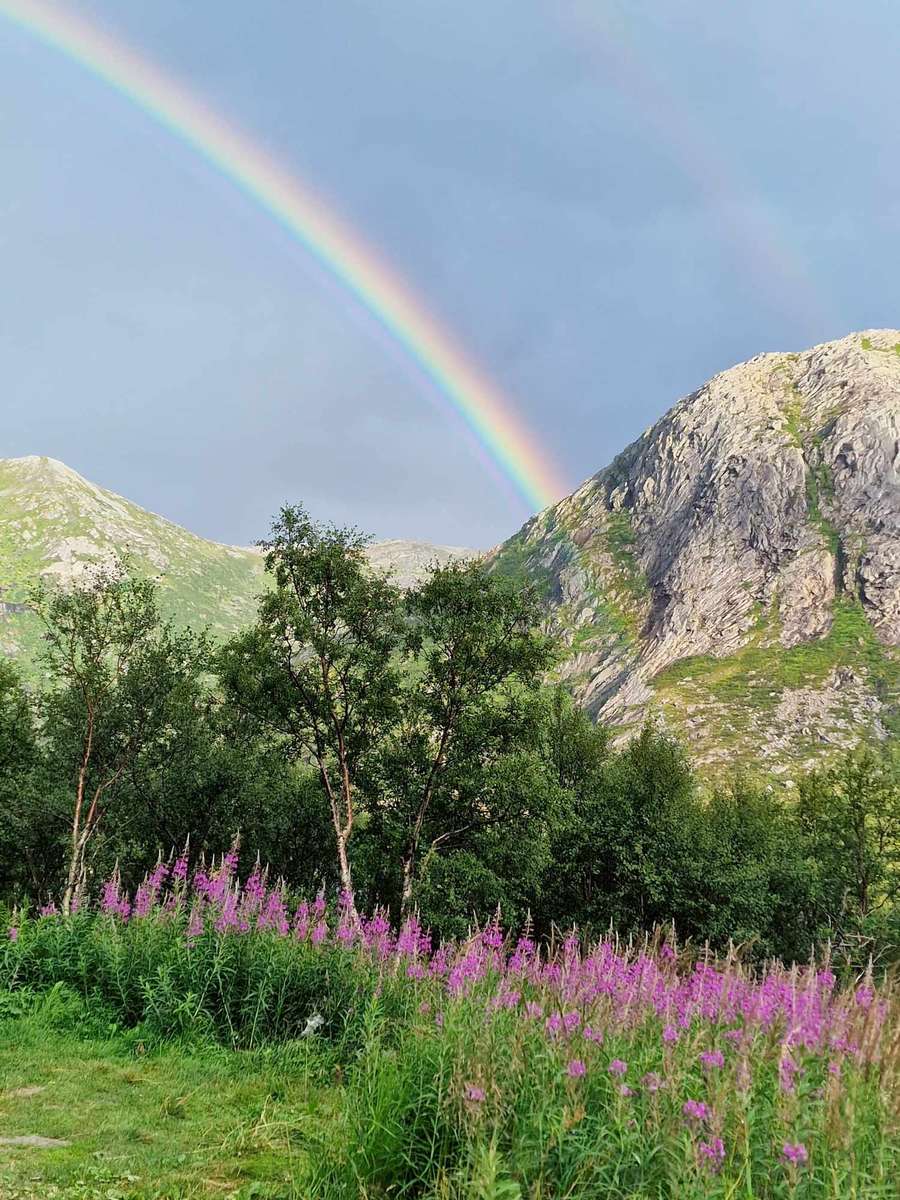 Arcoiris en Noruega rompecabezas en línea