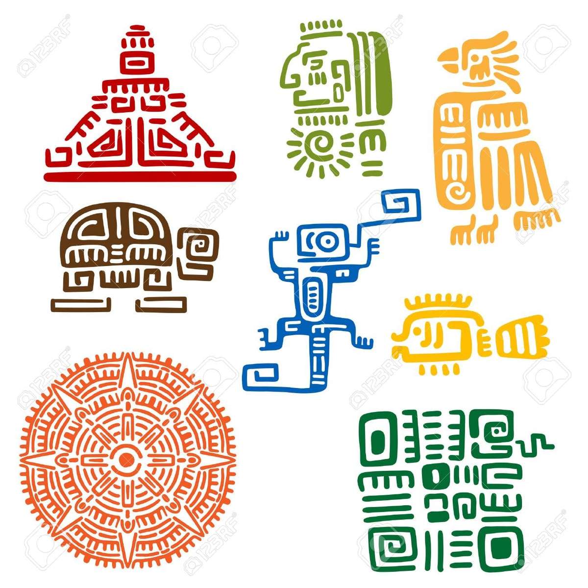 Inka, aztek och maya pussel på nätet
