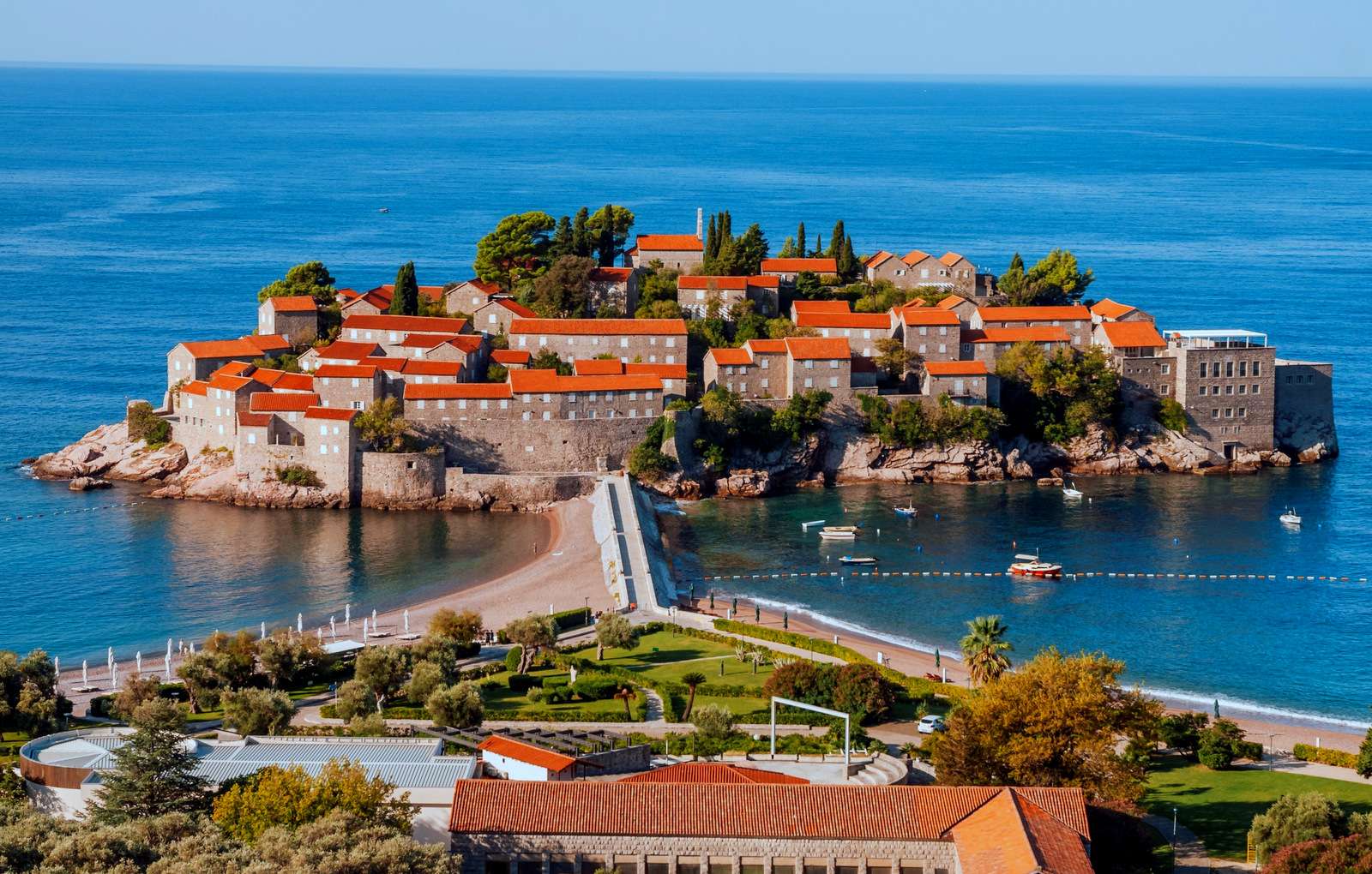 Saint Stephen's Island i Montenegro pussel på nätet