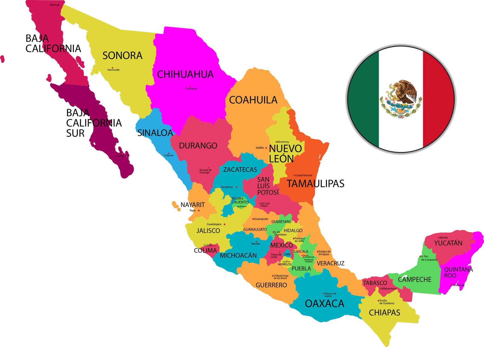 Mexikói Köztársaság online puzzle