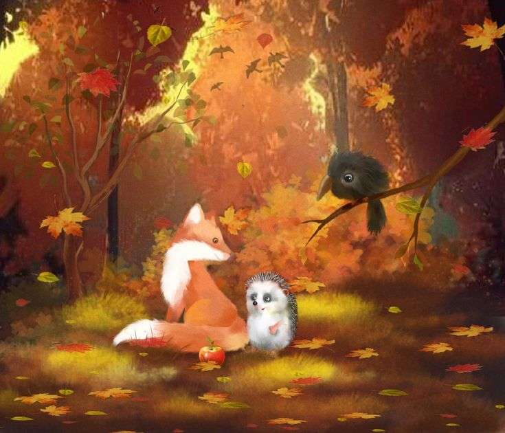 Floresta de outono puzzle online