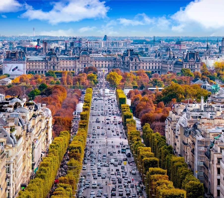 Αεροφωτογραφία του Παρισιού online παζλ