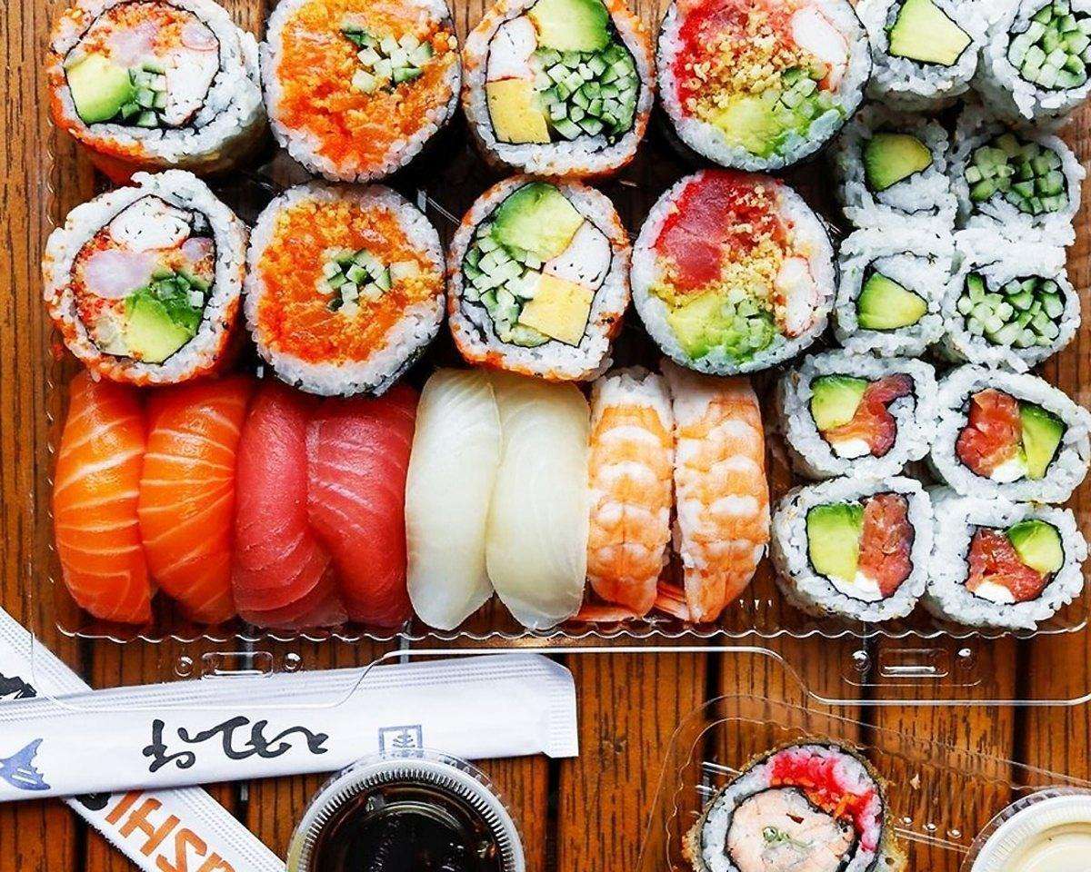 Kousky sushi skládačky online