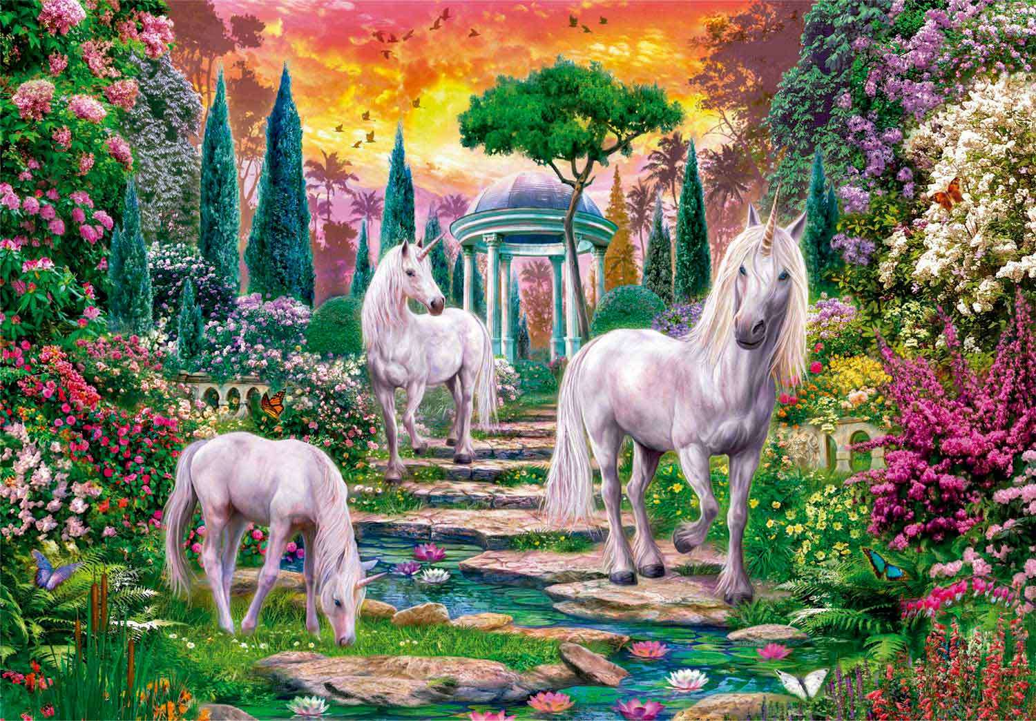 Jardín de Unicornios rompecabezas en línea