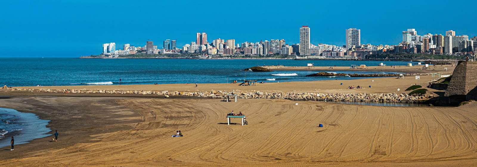 Cidade, Praia, Costa puzzle online