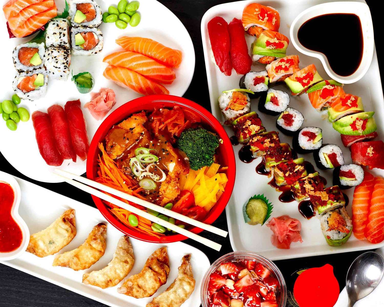 Dîner de sushi coloré puzzle en ligne