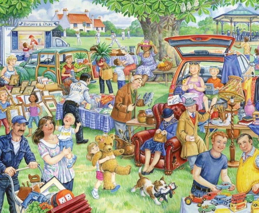 Picknick in de stad legpuzzel online