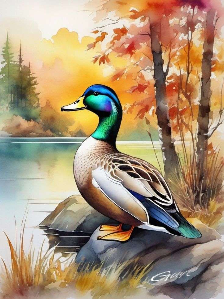 Wild duck jigsaw puzzle online