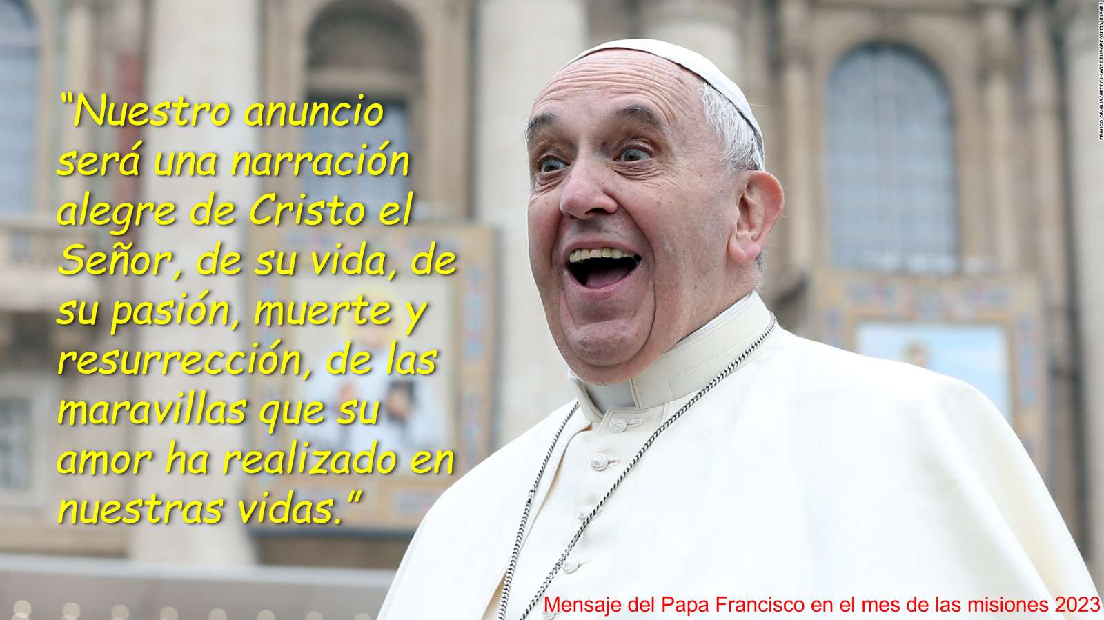Μήνυμα Πάπα Φραγκίσκος online παζλ