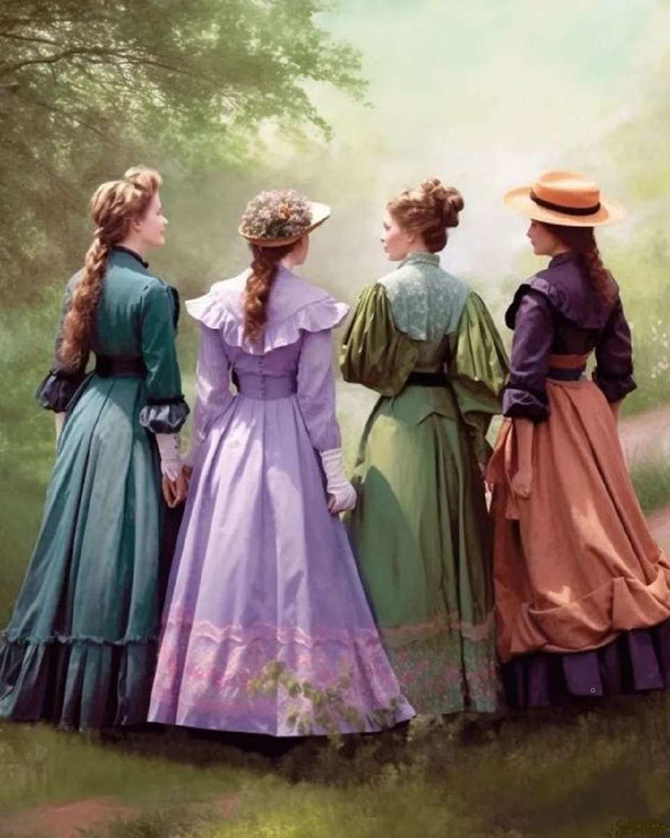 Meisjes uit het Victoriaanse tijdperk online puzzel