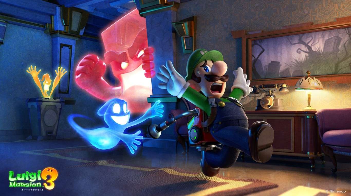 Halloween Luigi online puzzel