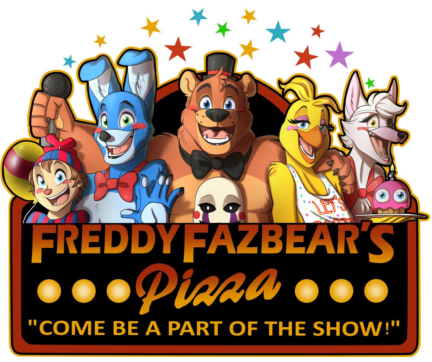 fnaf fnaf logo online puzzle