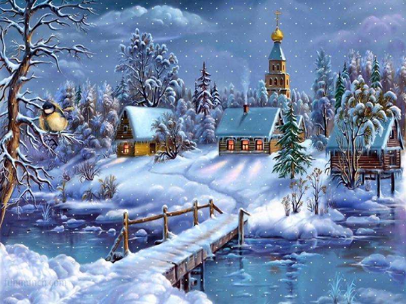 Village under the Snow online puzzle
