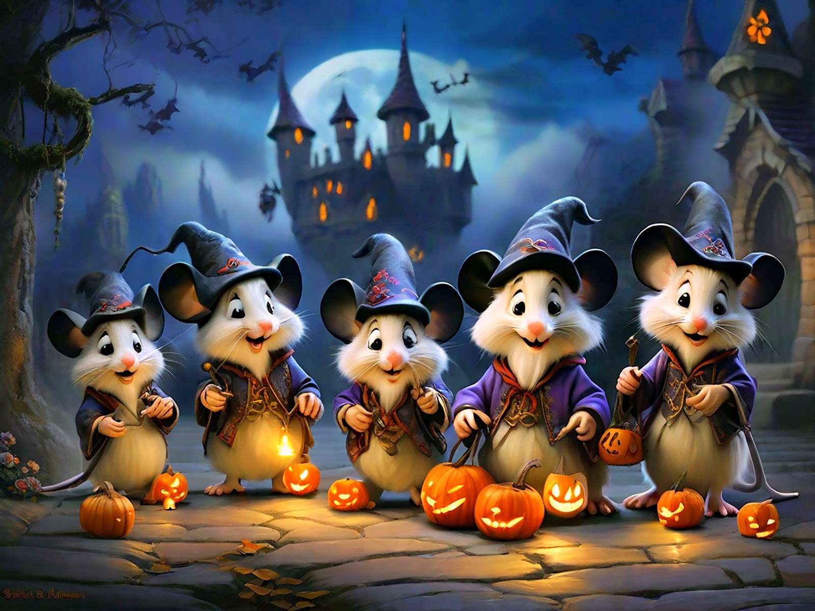 Rato Halloween quebra-cabeças online