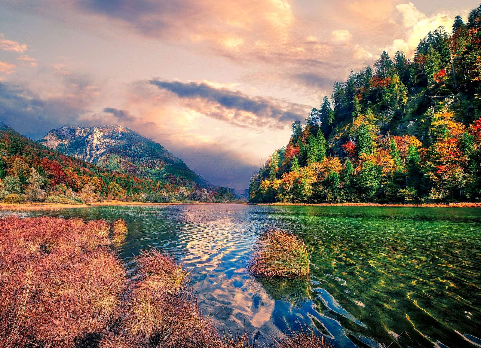 Alpské jezero v Německu skládačky online