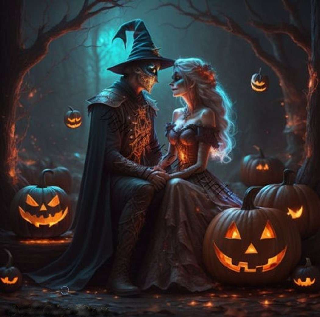 L'amore ad Halloween puzzle online