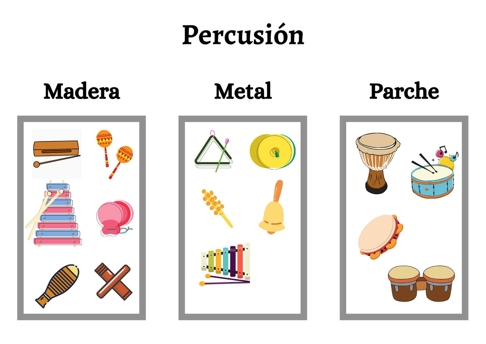 Strumenti a percussione puzzle online