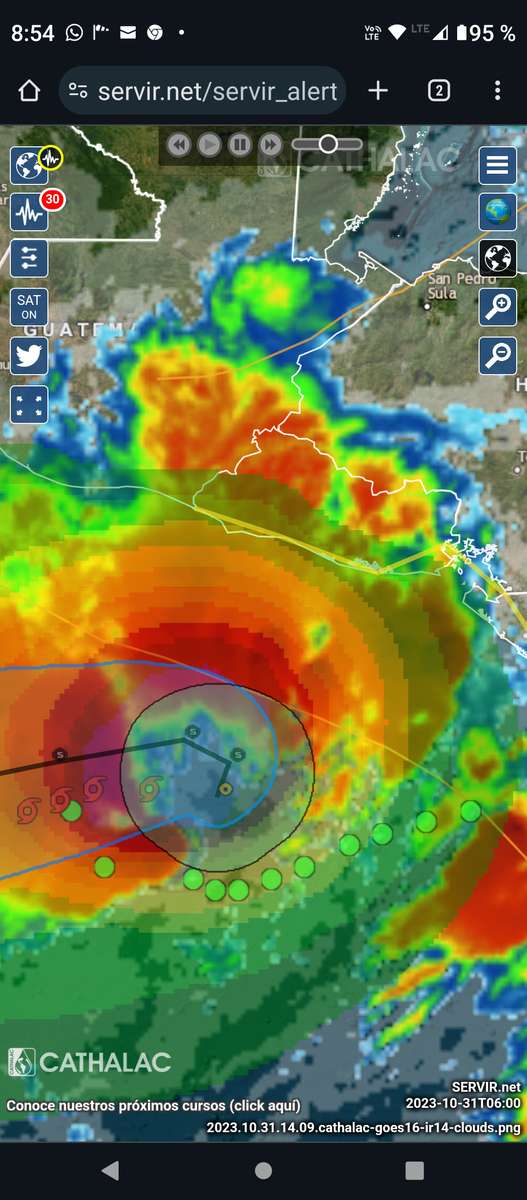 Tempête tropicale dans le Pacifique, C. A. puzzle en ligne