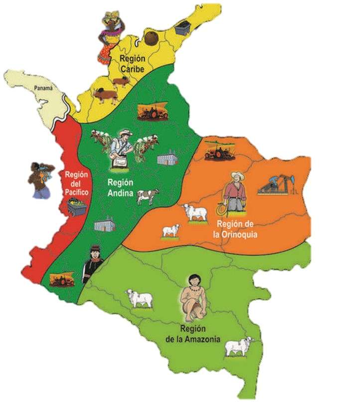 Regiones Naturales De Colombia Rompecabezas En Línea 