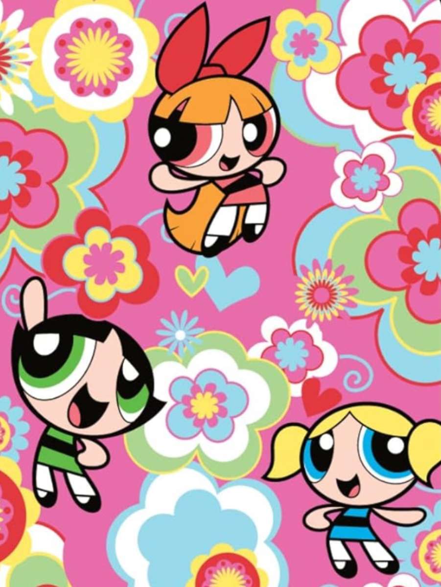 Colorful Powerpuff Girls❤️❤️❤️ online puzzle