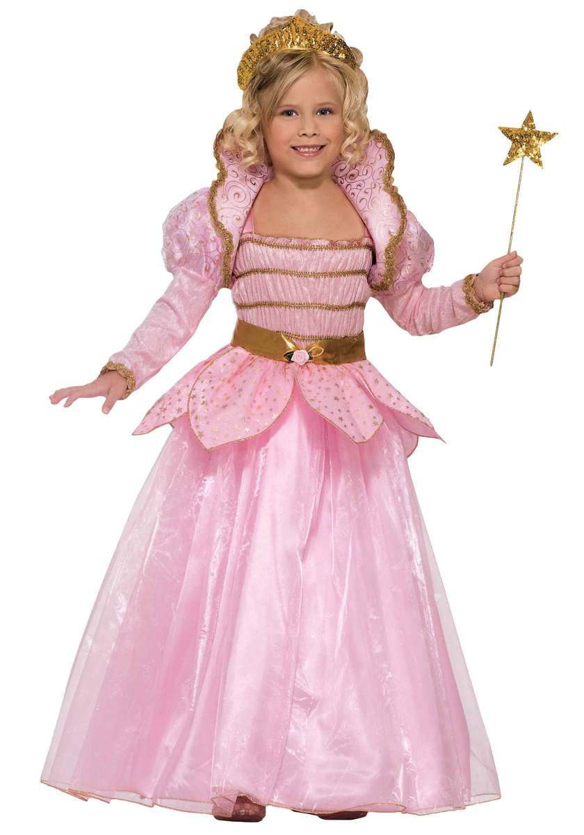 Doba oblékání | Kostým růžové princezny, princezno skládačky online