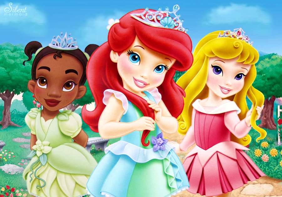 Malé princezny Disney - Fotografie princezen Disney ( online puzzle