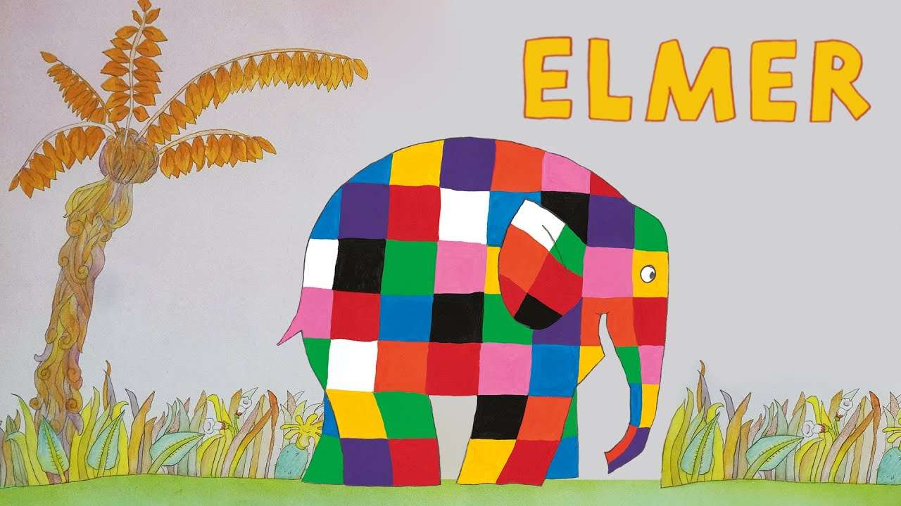 hra Elmer skládačky online