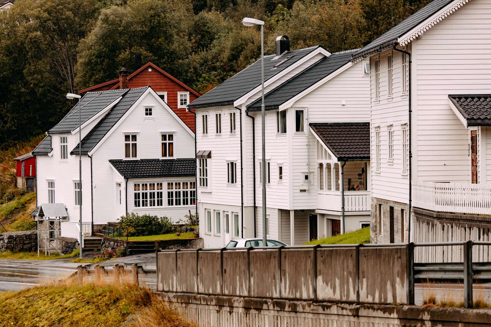 Typiska norska hus Pussel online