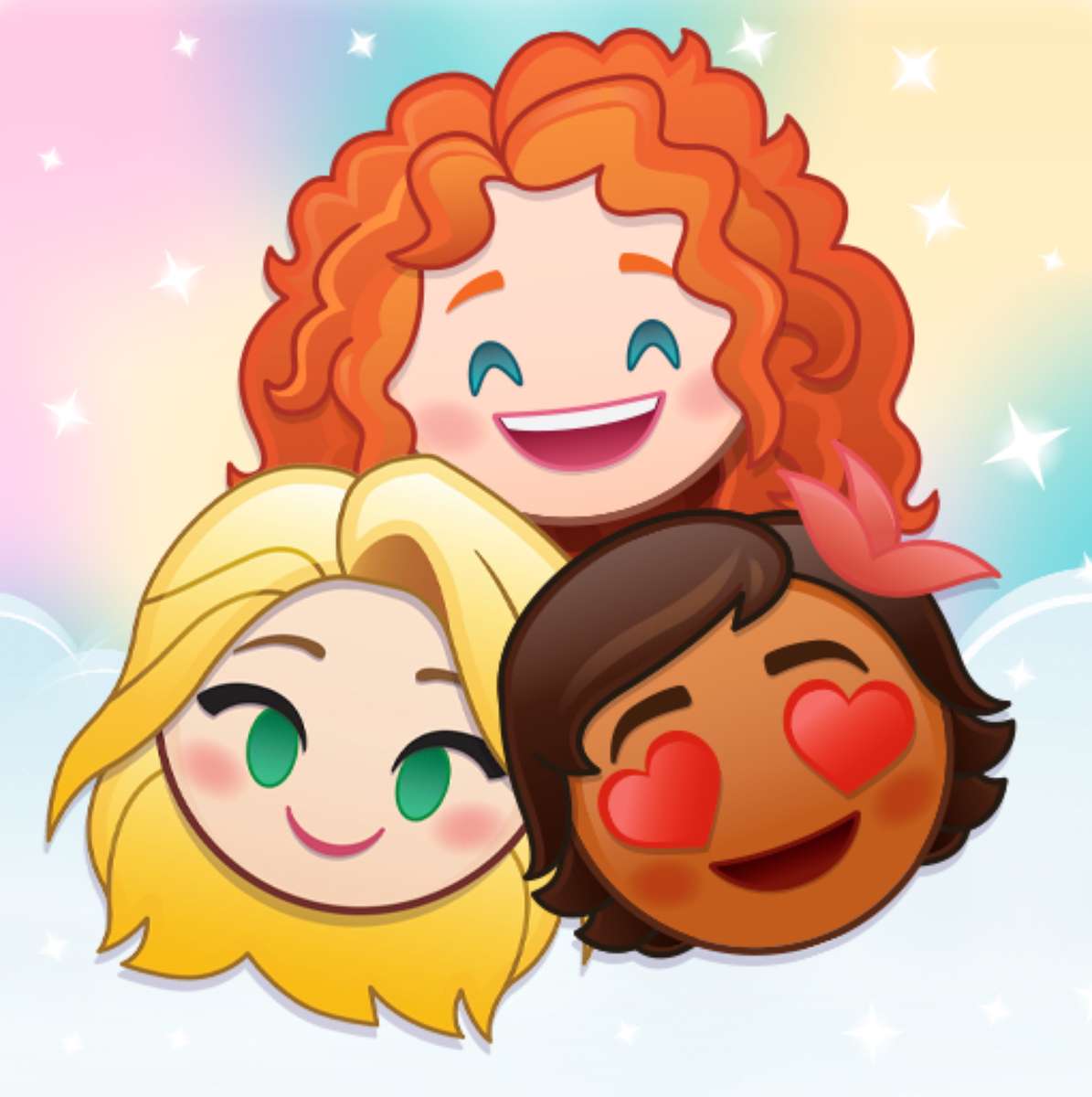Emoji Disney Princess Babies❤️❤️❤️❤️ pussel på nätet