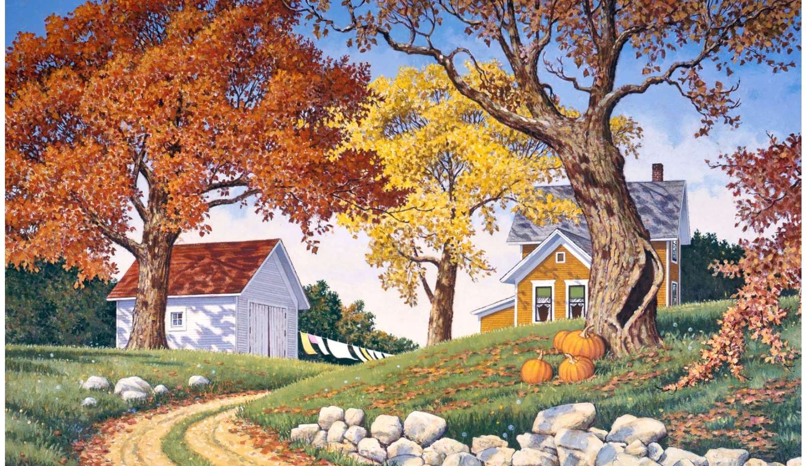 őszi ház ősz online puzzle