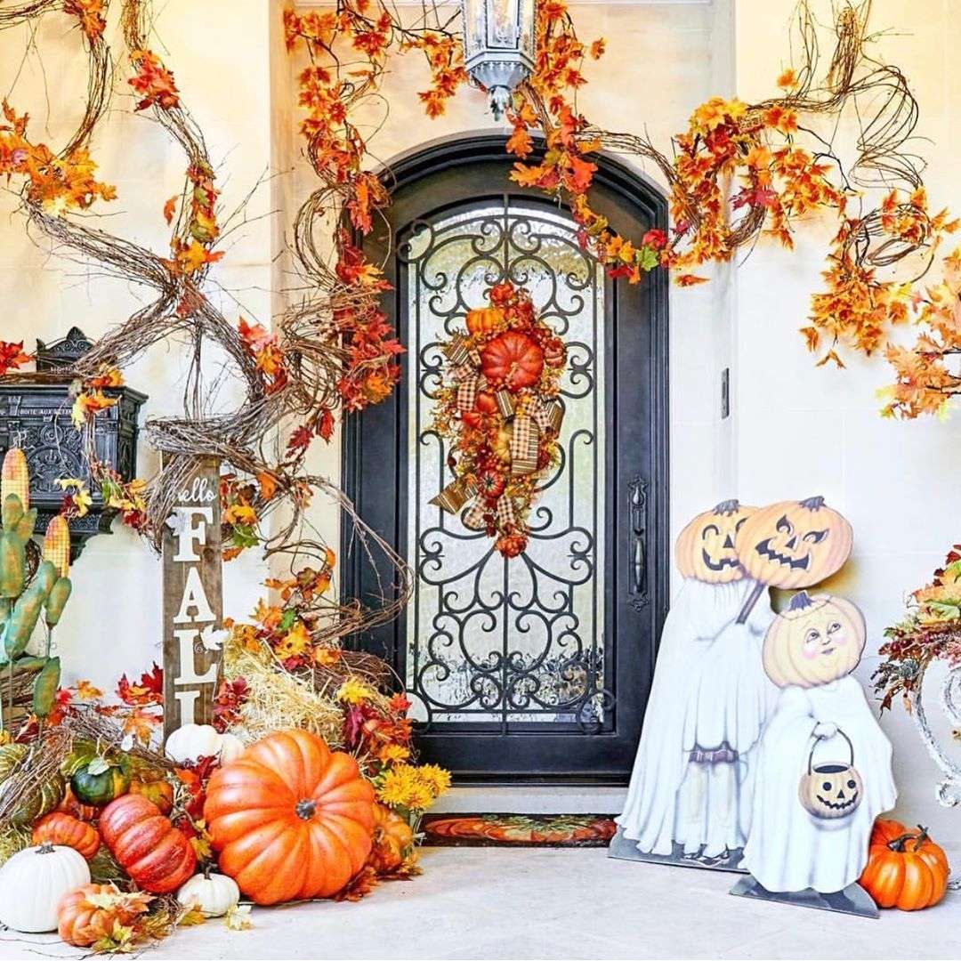 Хэллоуин украшение пазл онлайн