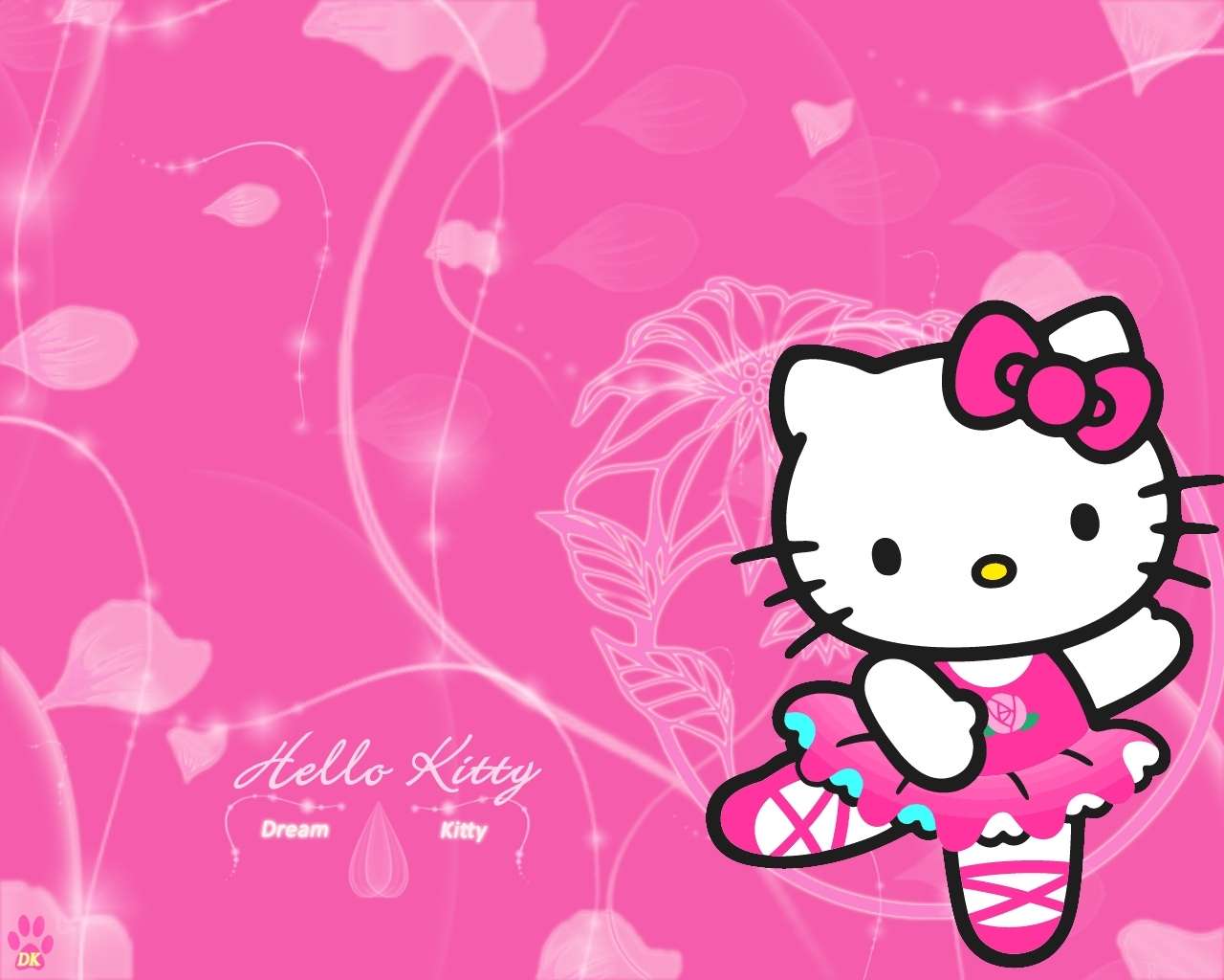 Ciao Kitty rosa puzzle online
