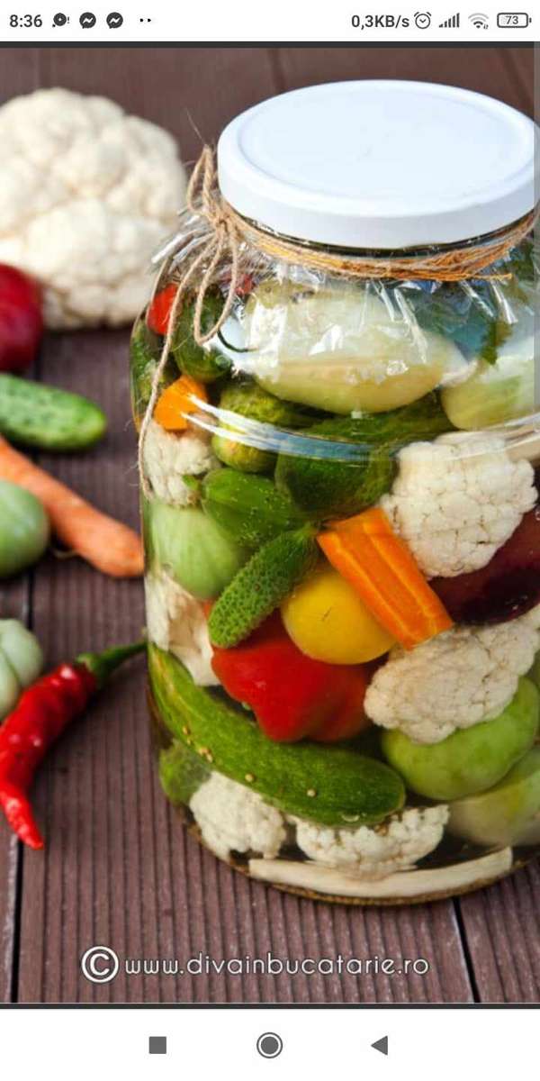 zelenina ve sklenici skládačky online
