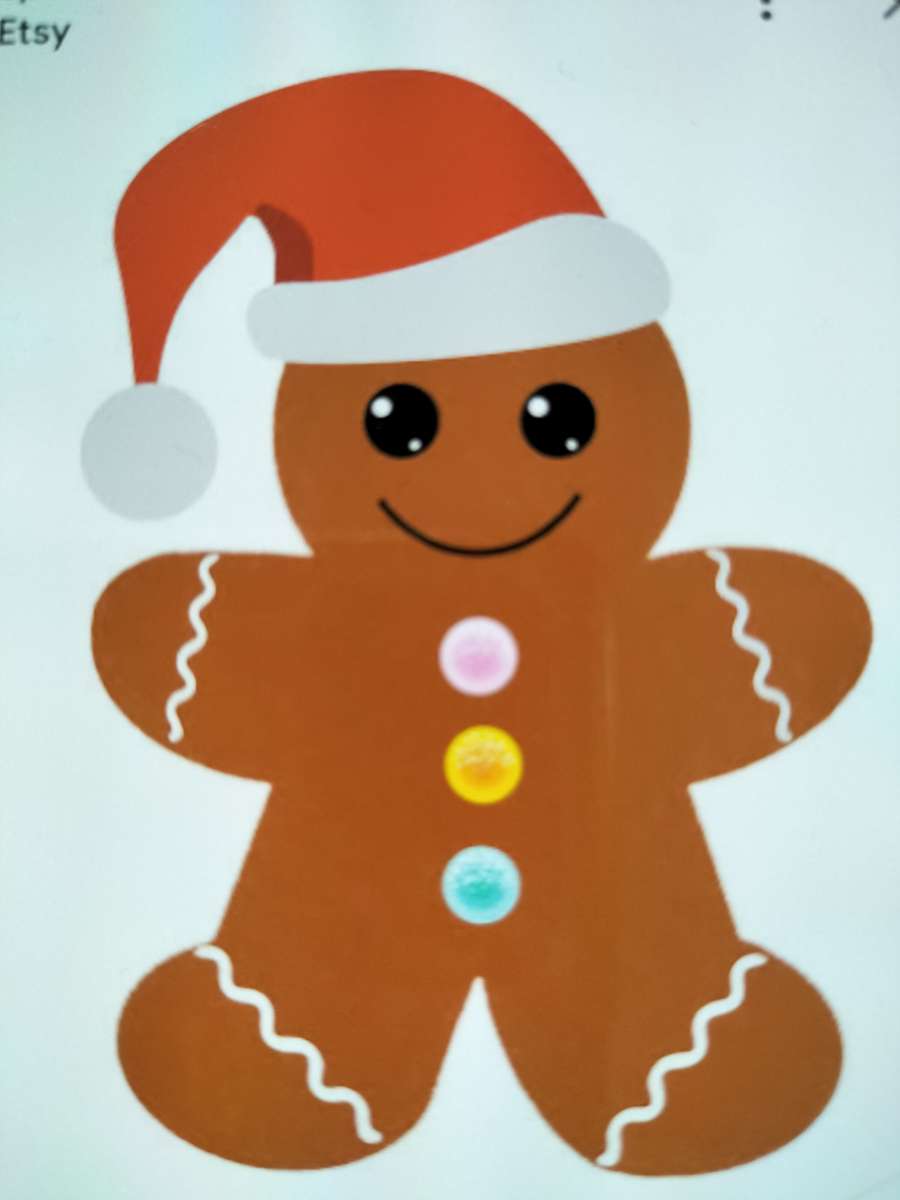 Gingerbread man online puzzle