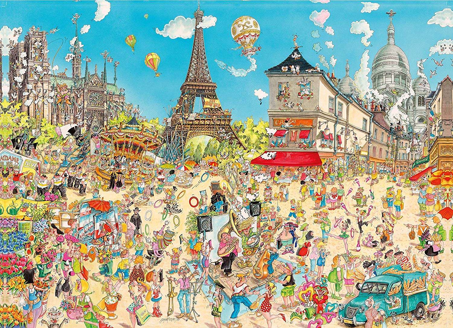 Multidão parisiense quebra-cabeças online