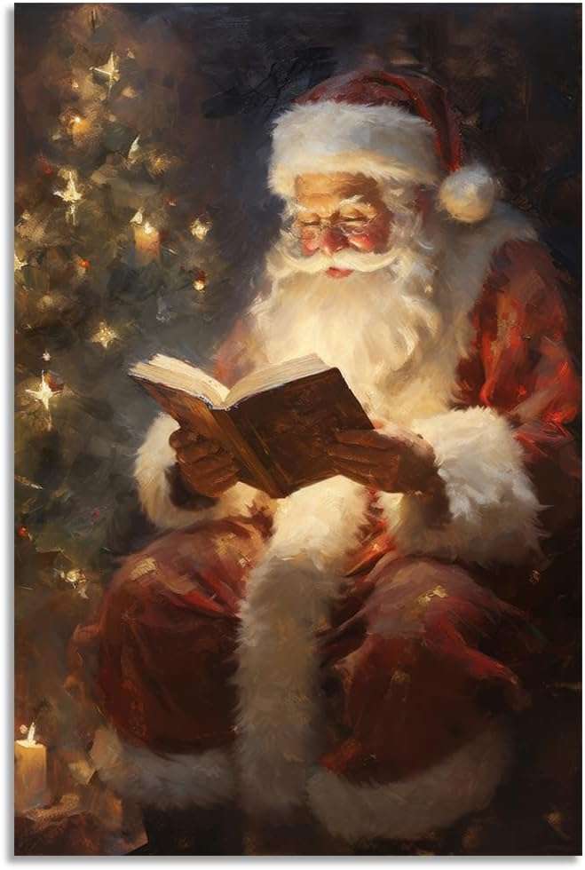 ¡A Papá Noel también le encantan los buenos libros! rompecabezas en línea