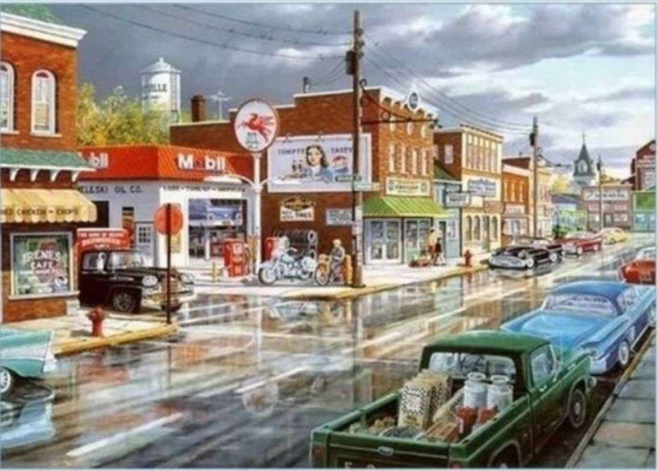 de stad na de regen legpuzzel online