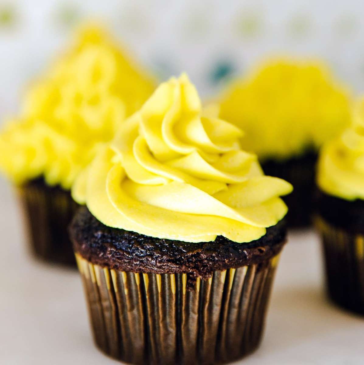 Yellow frosting Cupcakes❤️❤️❤️❤️❤️ online puzzle