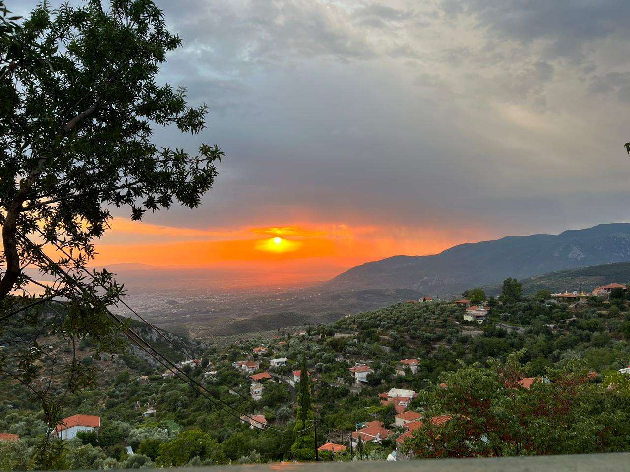 zonsondergang in Griekenland online puzzel