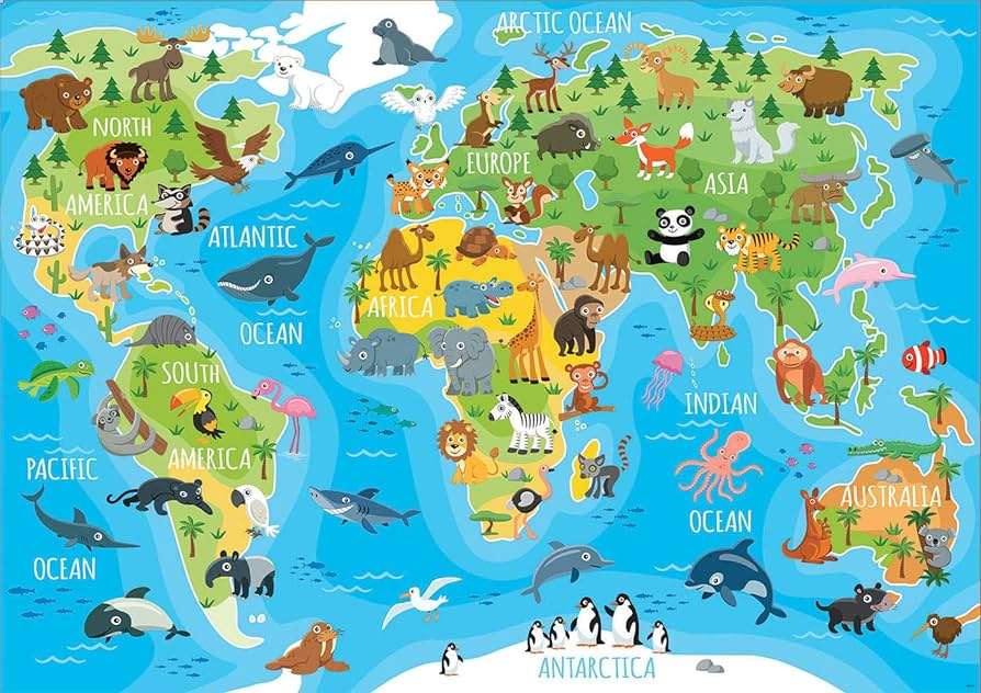 harta lumii puzzle online