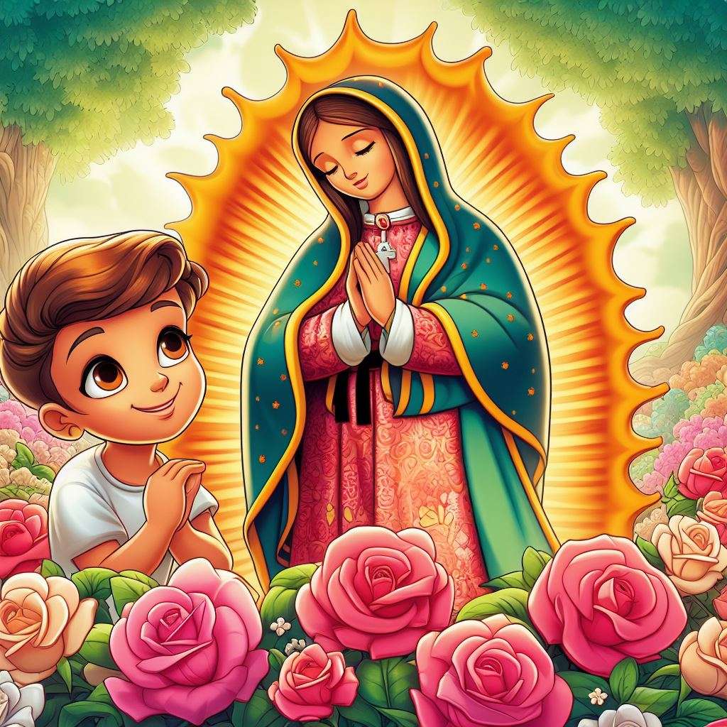 Богородица от Гуадалупе онлайн пъзел