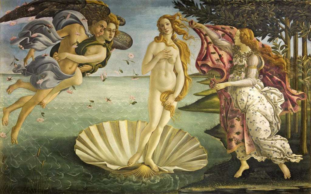 Раждането на Венера онлайн пъзел