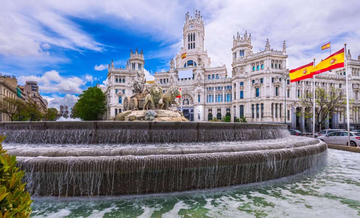 Madrid, Spanien pussel på nätet