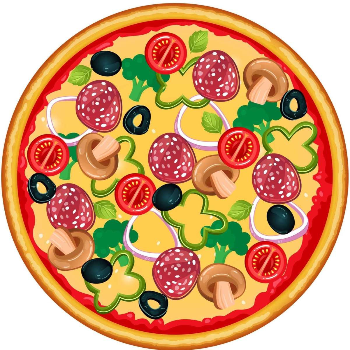 Damdi-Pizza Puzzlespiel online
