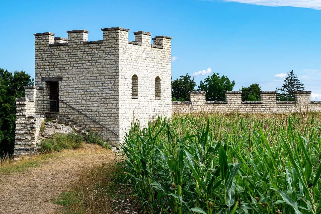 Torre, Muro, Campo De Trigo rompecabezas en línea