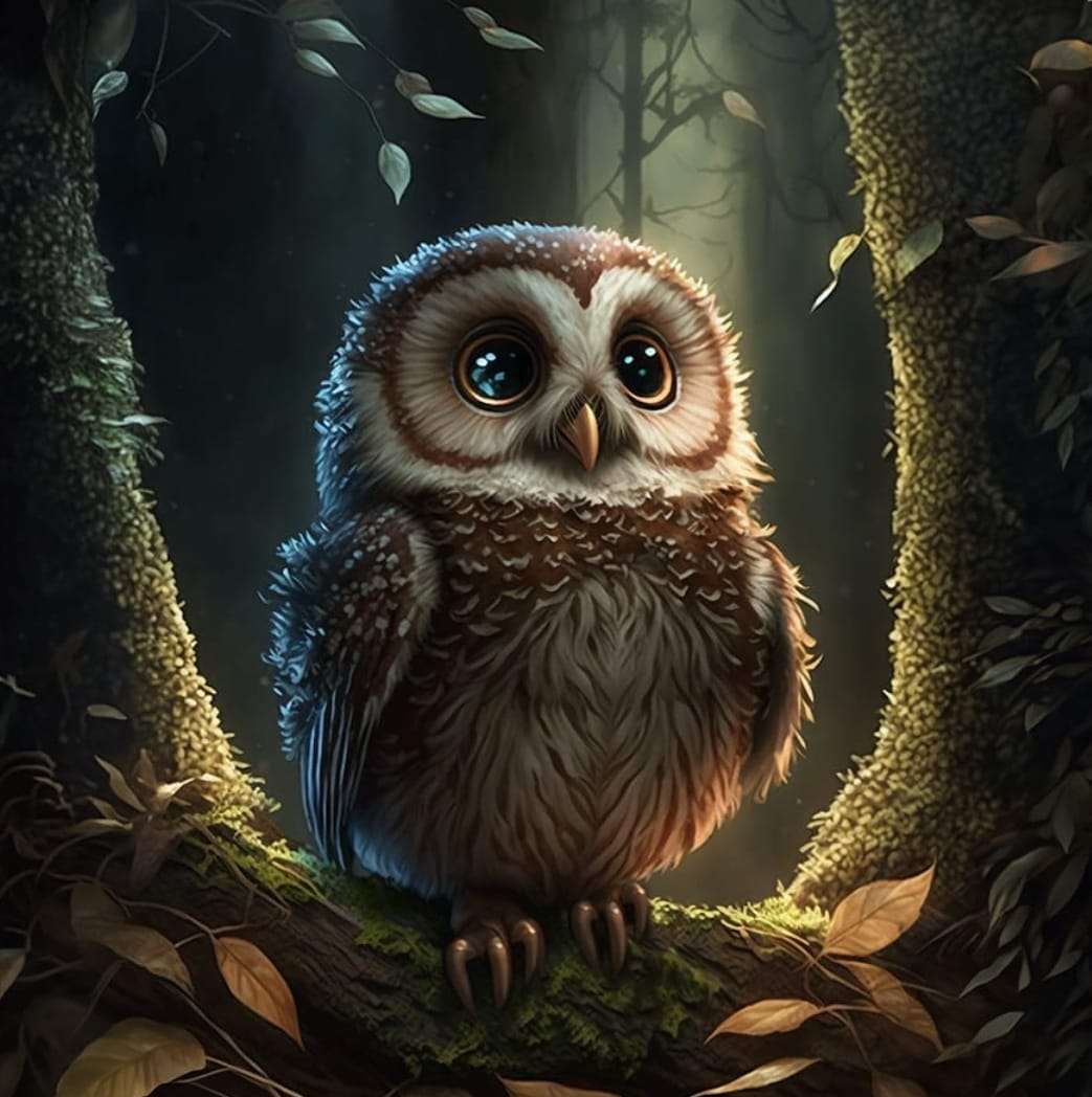 Owl on the tree jigsaw puzzle online