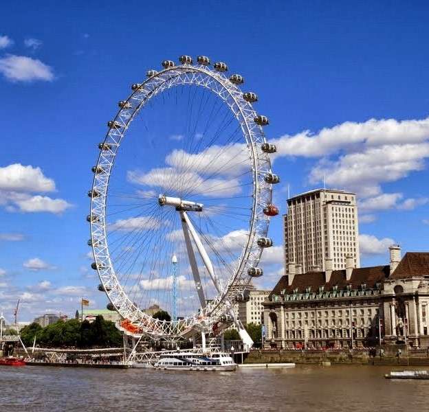 Ρόδα λούνα παρκ στο Λονδίνο παζλ online