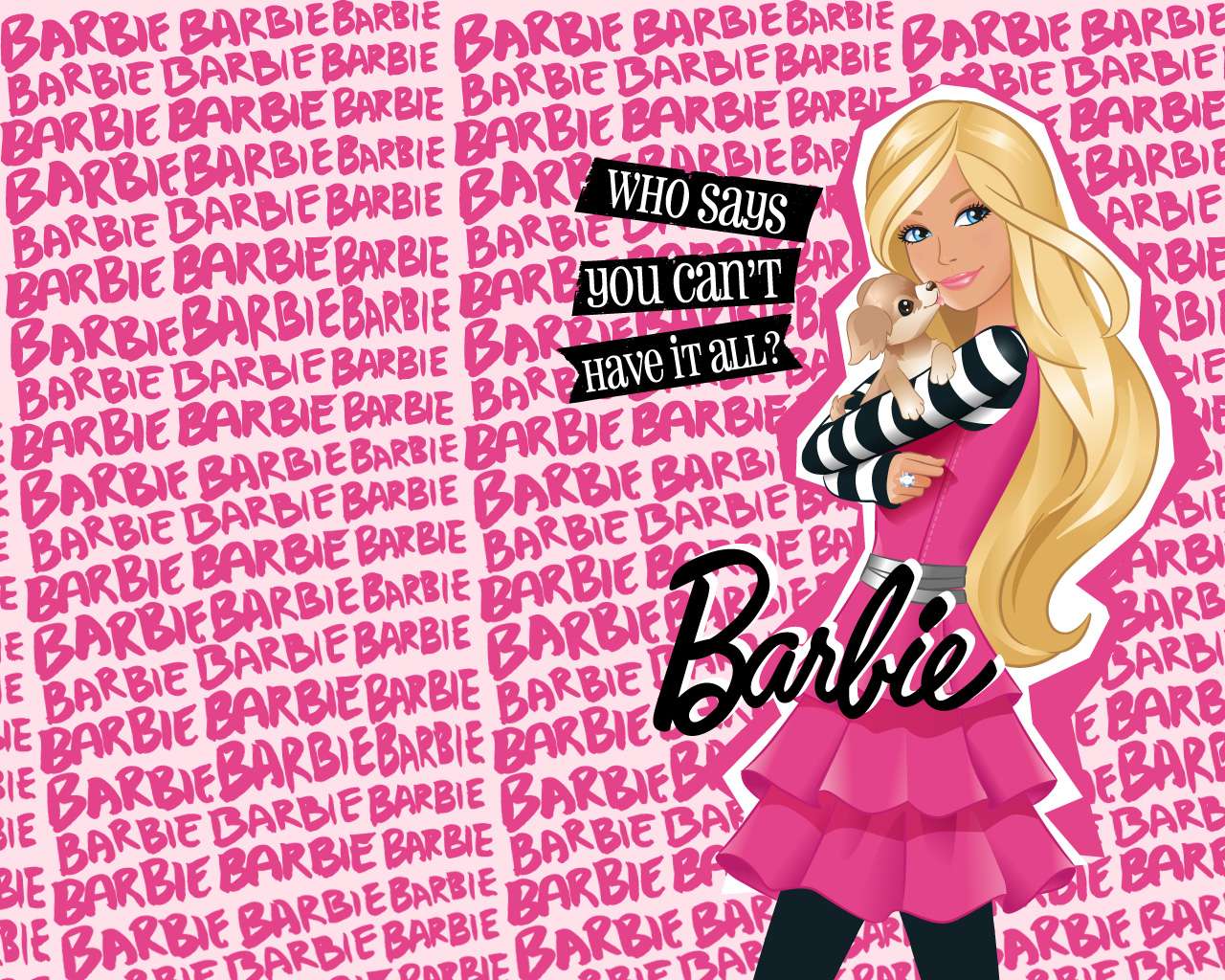 Barbie - Papel de Parede Barbie (31795211) - Fanpop puzzle online