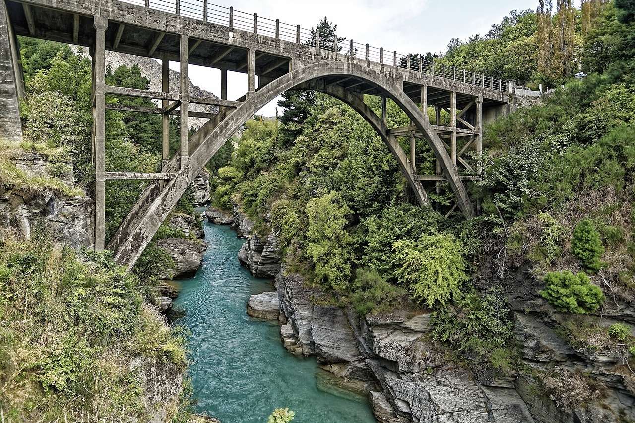 Нова Зеландия, мост онлайн пъзел
